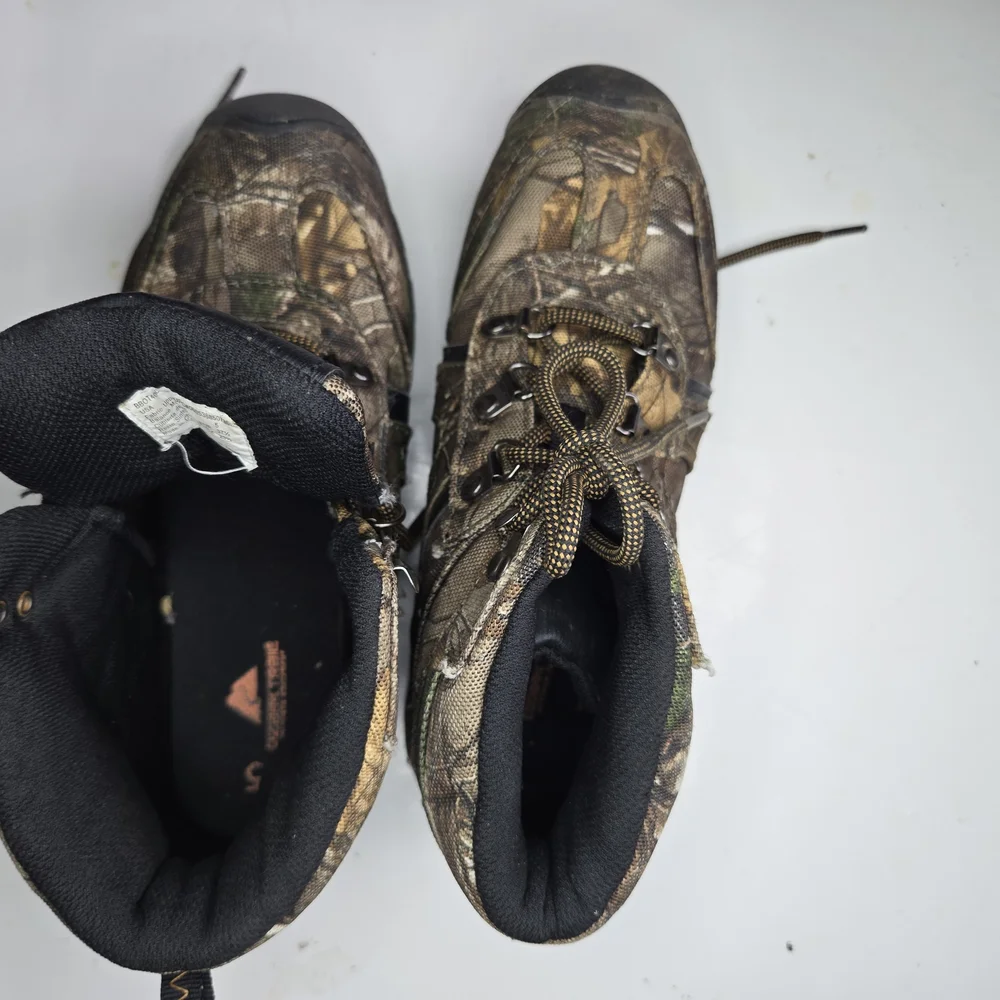 Ozark Trail Kids Boots in camo.